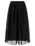 Brunello Cucinelli Organza Skirt Black