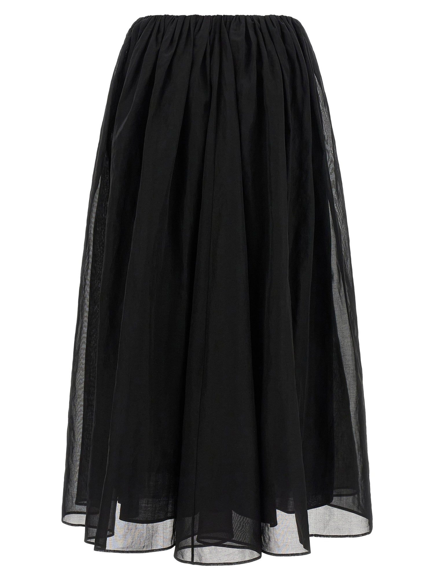 Brunello Cucinelli Organza Skirt Black