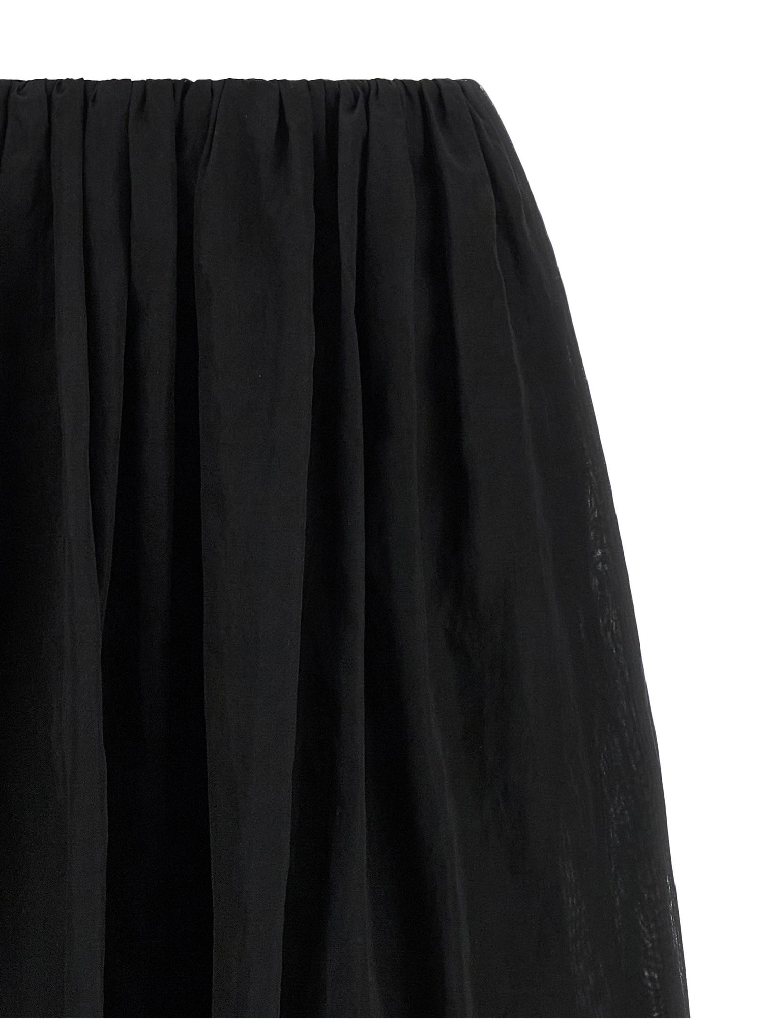 Brunello Cucinelli Organza Skirt Black