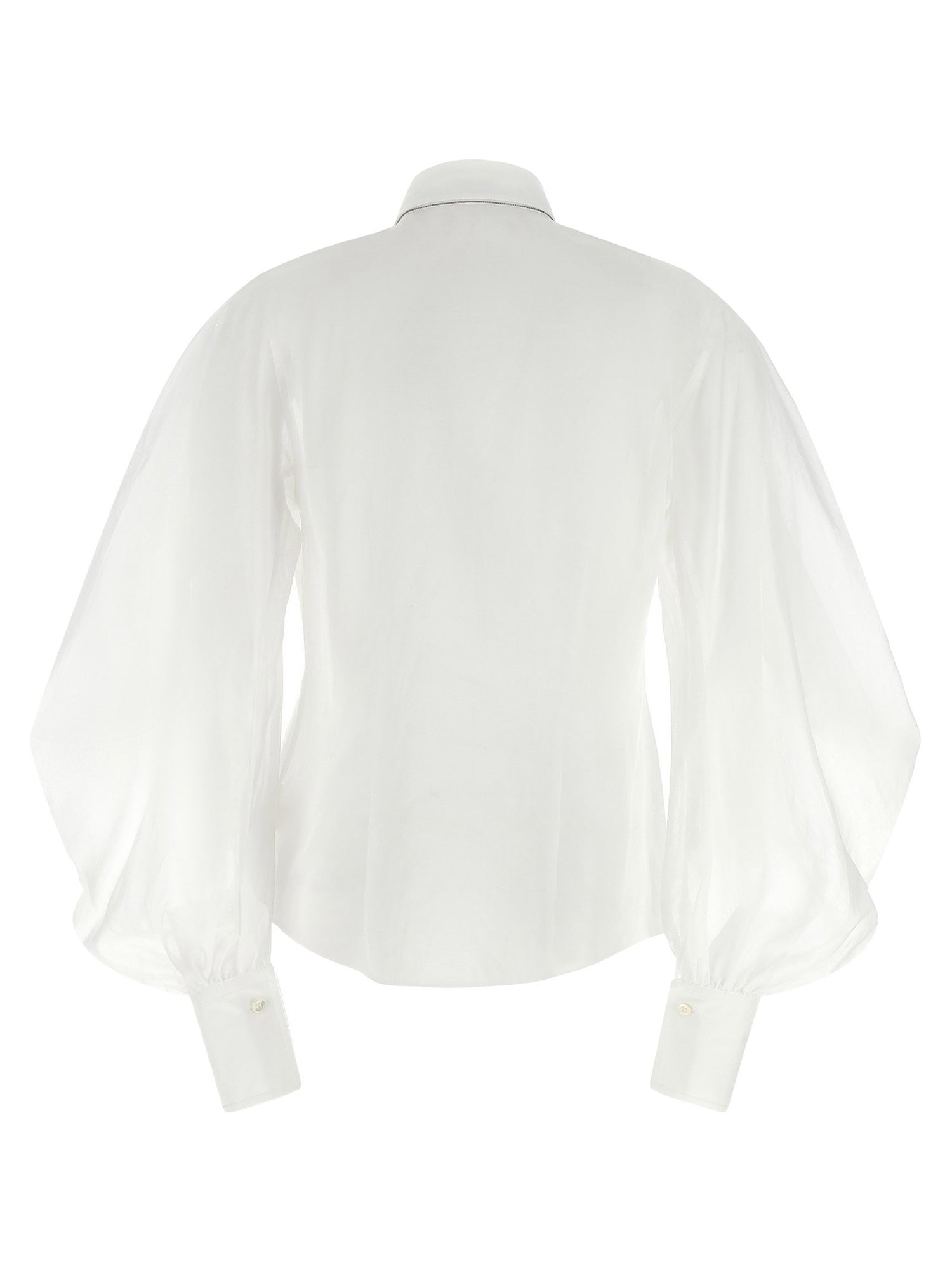 Brunello Cucinelli Organza Shirt White