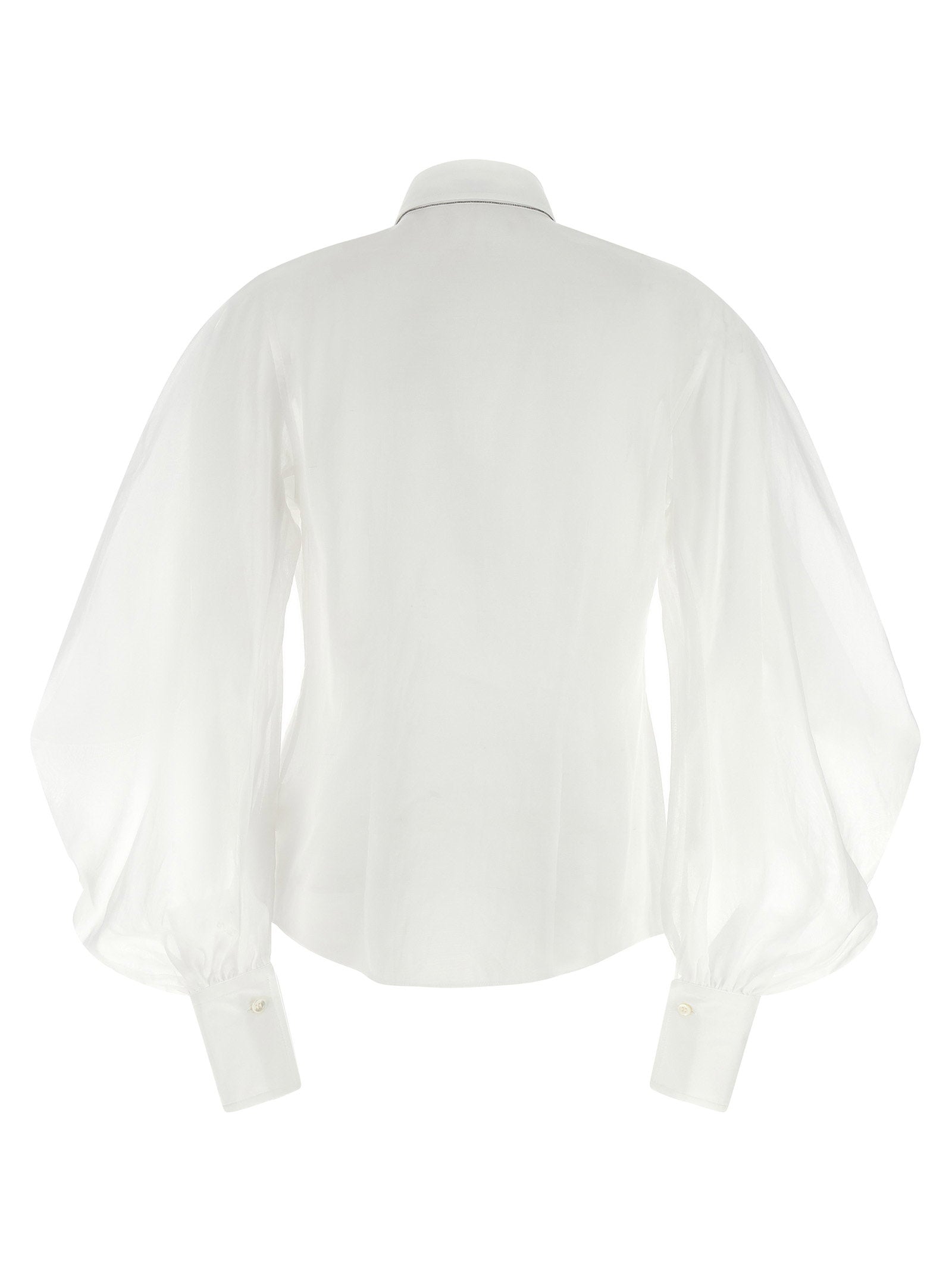 Brunello Cucinelli Organza Shirt White