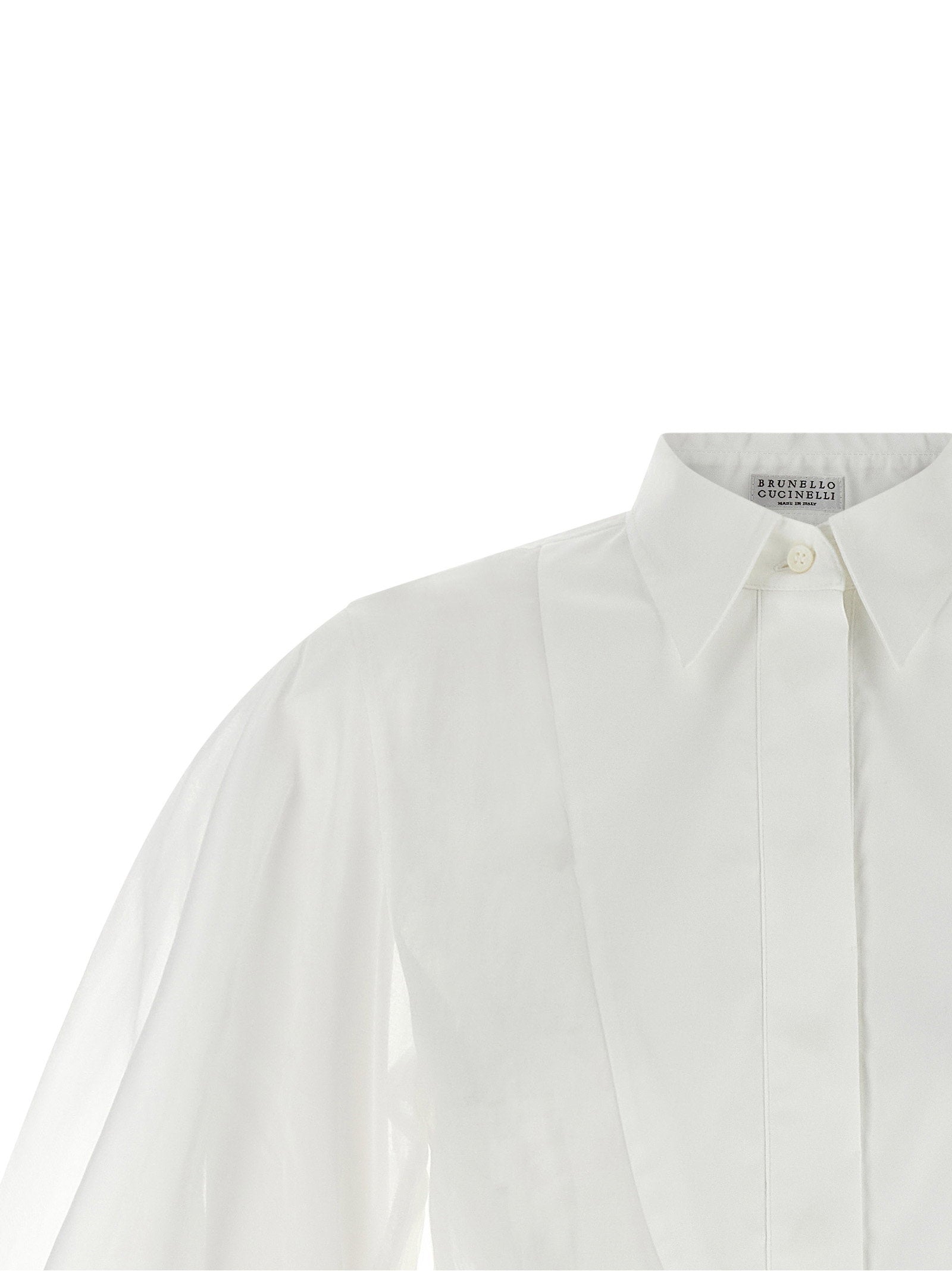 Brunello Cucinelli Organza Shirt White