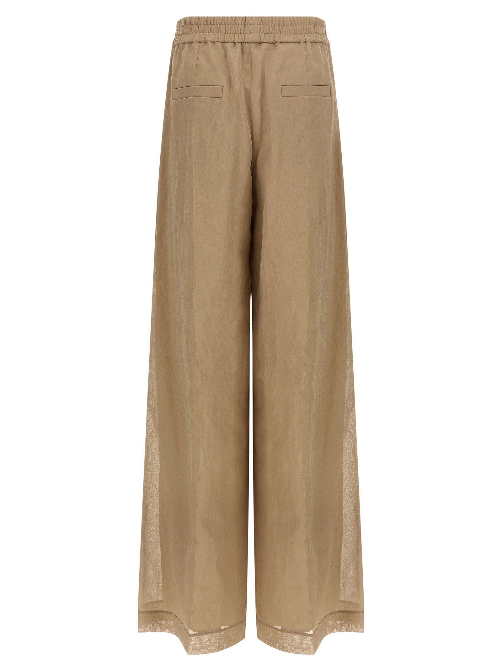 Brunello Cucinelli Loose Track Pants Beige