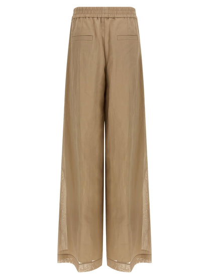 Brunello Cucinelli Loose Track Pants Beige