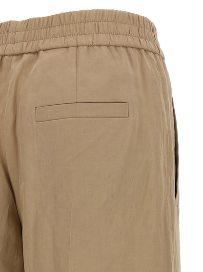 Brunello Cucinelli Loose Track Pants Beige