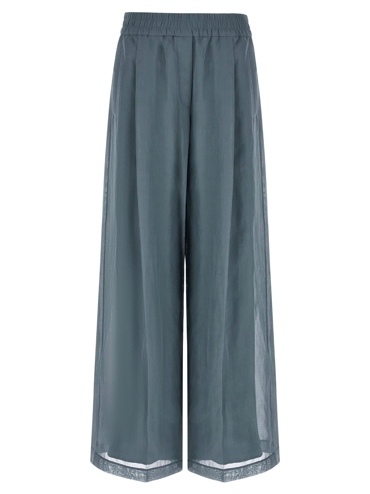 Brunello Cucinelli Loose Track Pants Blue
