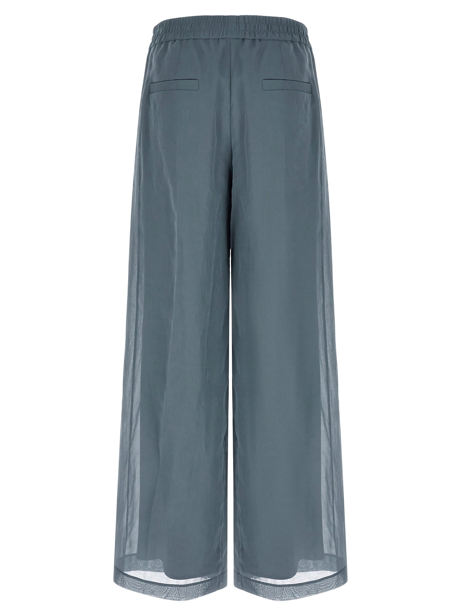 Brunello Cucinelli Loose Track Pants Blue