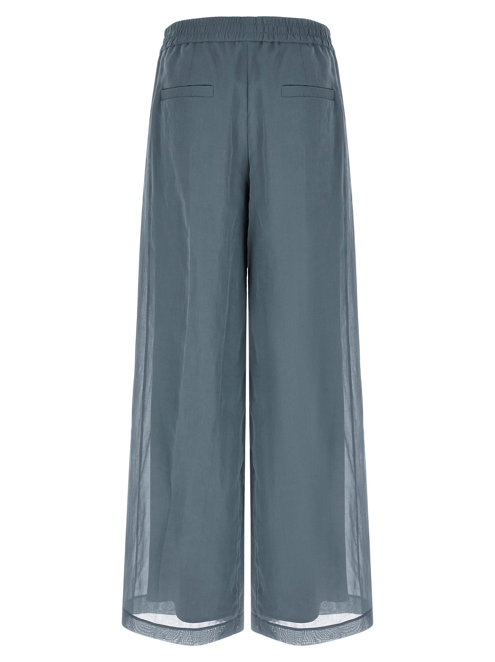Brunello Cucinelli Loose Track Pants Blue