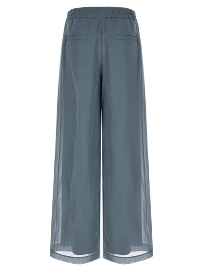 Brunello Cucinelli Loose Track Pants Blue