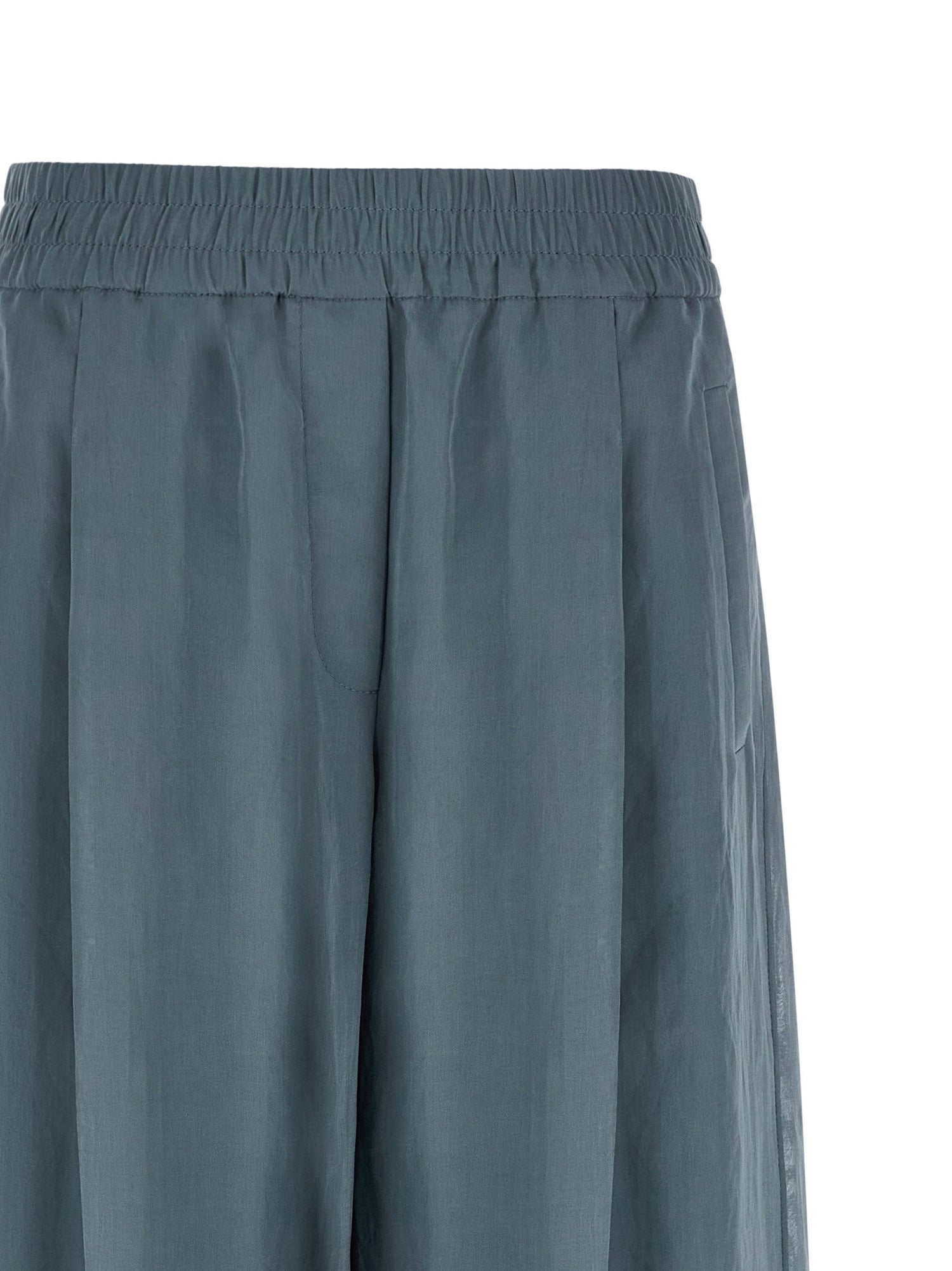 Brunello Cucinelli Loose Track Pants Blue