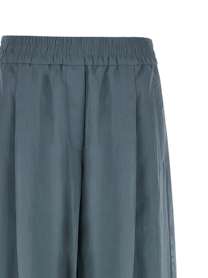 Brunello Cucinelli Loose Track Pants Blue