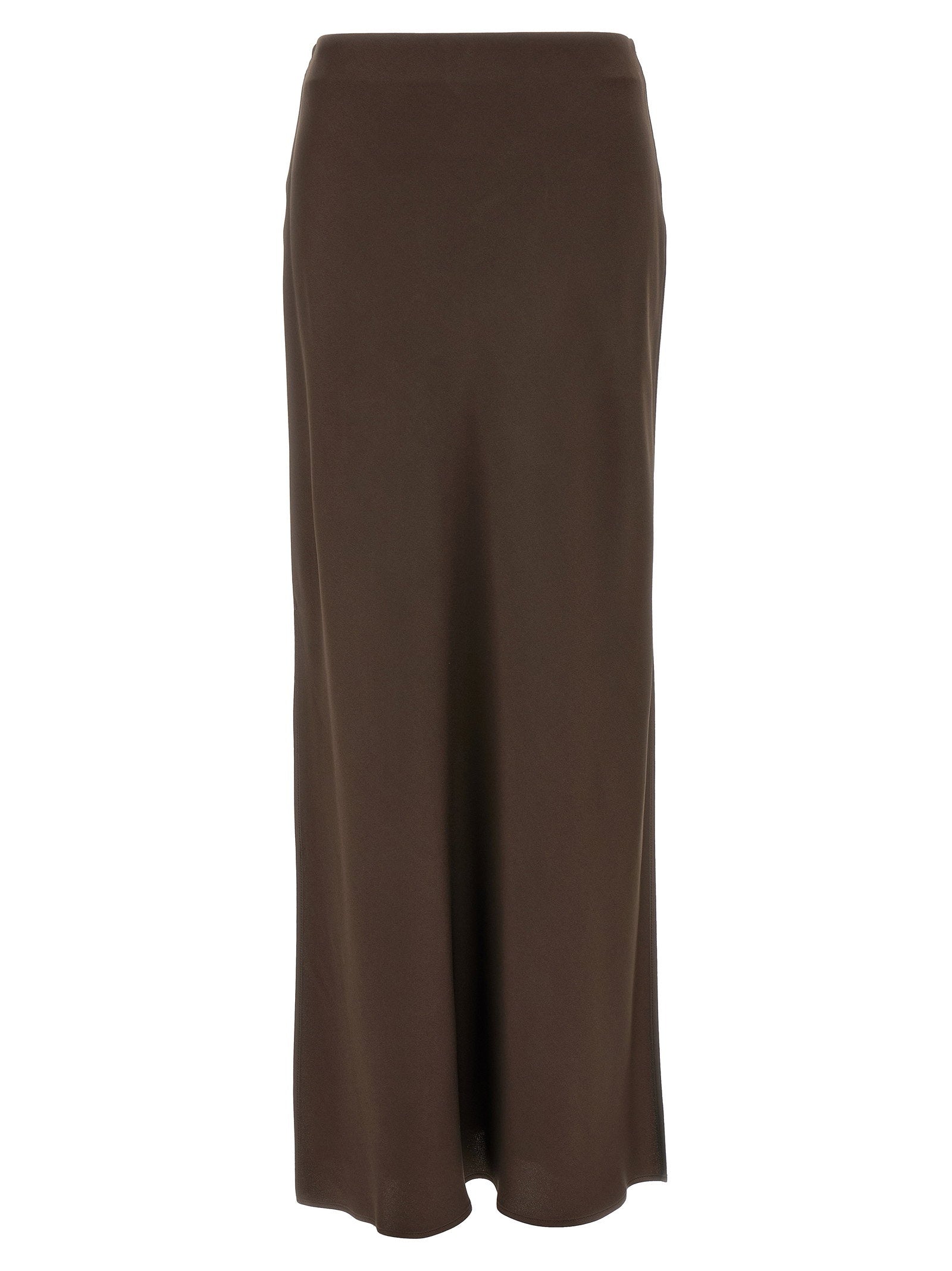 Brunello Cucinelli Slit Skirt Brown