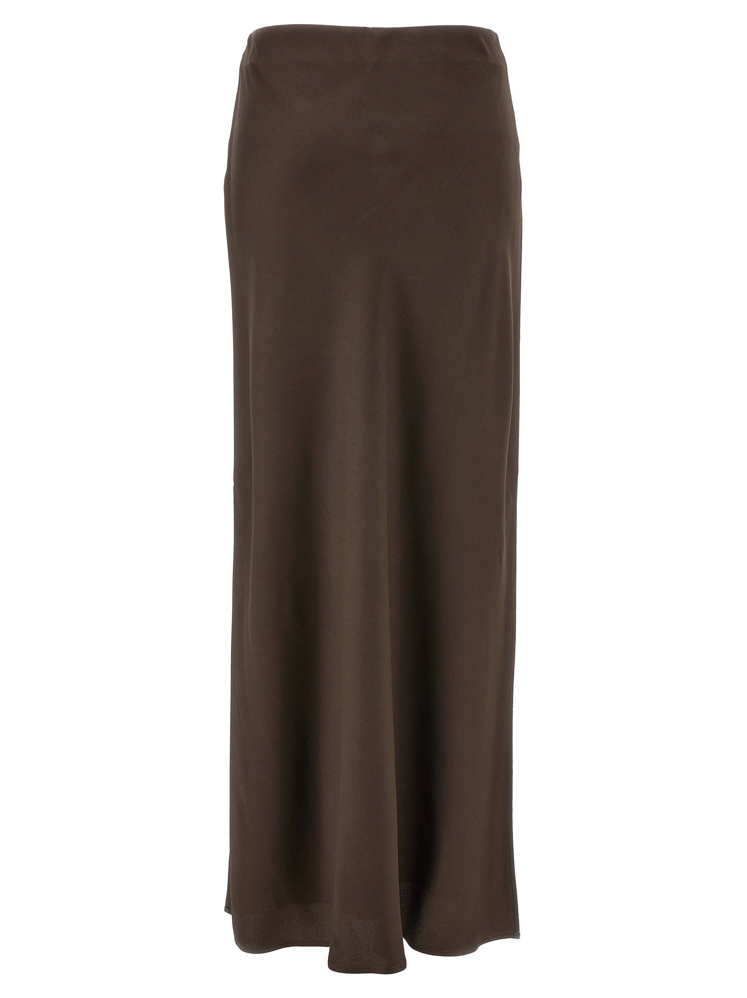 Brunello Cucinelli Slit Skirt Brown