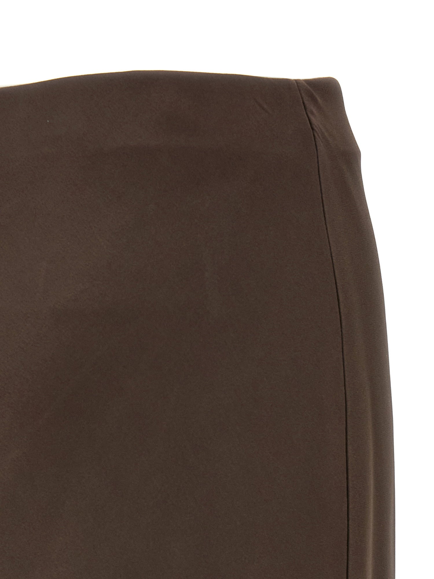 Brunello Cucinelli Slit Skirt Brown