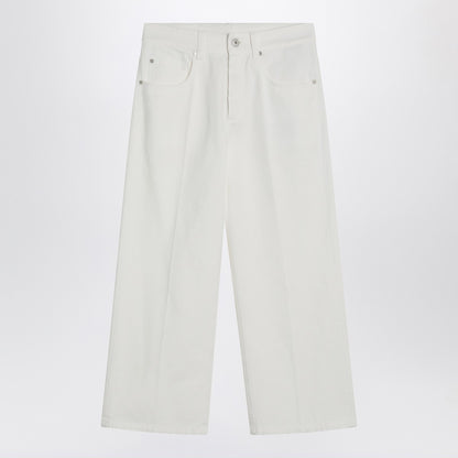 Brunello Cucinelli White Cotton Tailored Trousers White