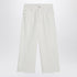 Brunello Cucinelli White Cotton Tailored Trousers White