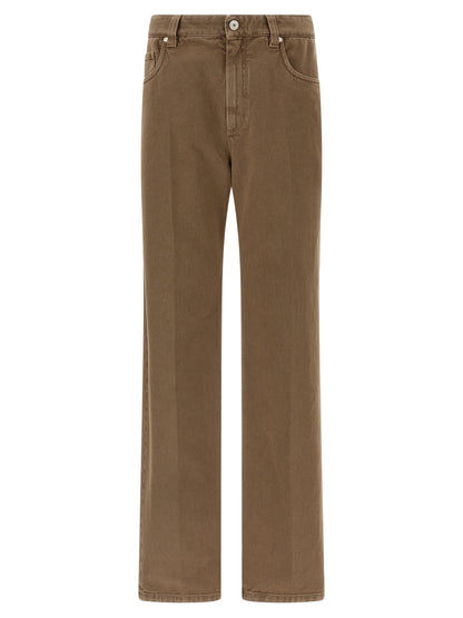 Brunello Cucinelli Denim Pants Beige