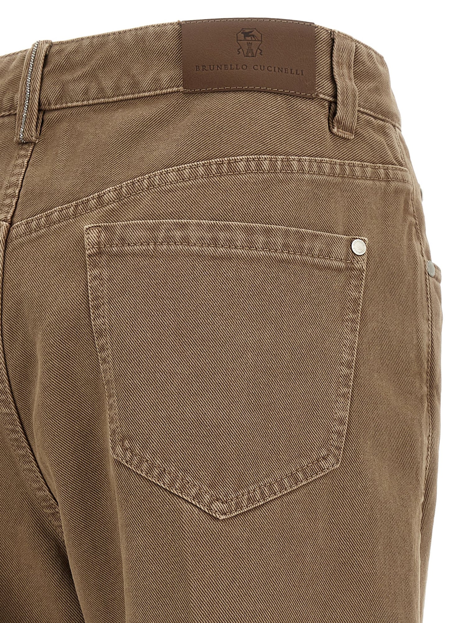 Brunello Cucinelli Denim Pants Beige