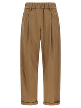 Brunello Cucinelli Track Poplin Pants Beige