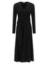 Brunello Cucinelli Shiny Collar Dress Black  