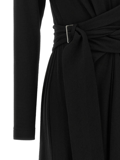 Brunello Cucinelli Shiny Collar Dress Black  