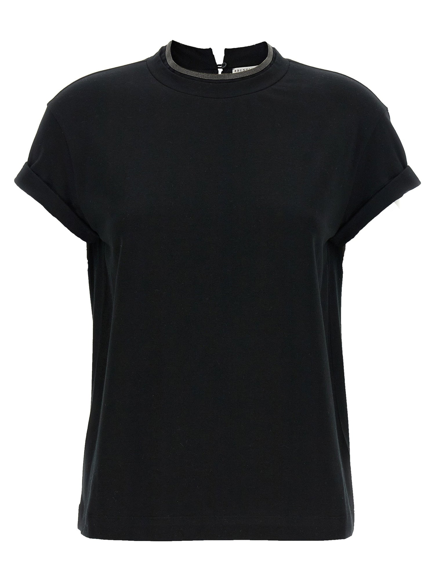 Brunello Cucinelli Monile Crew-neck T-shirt Black