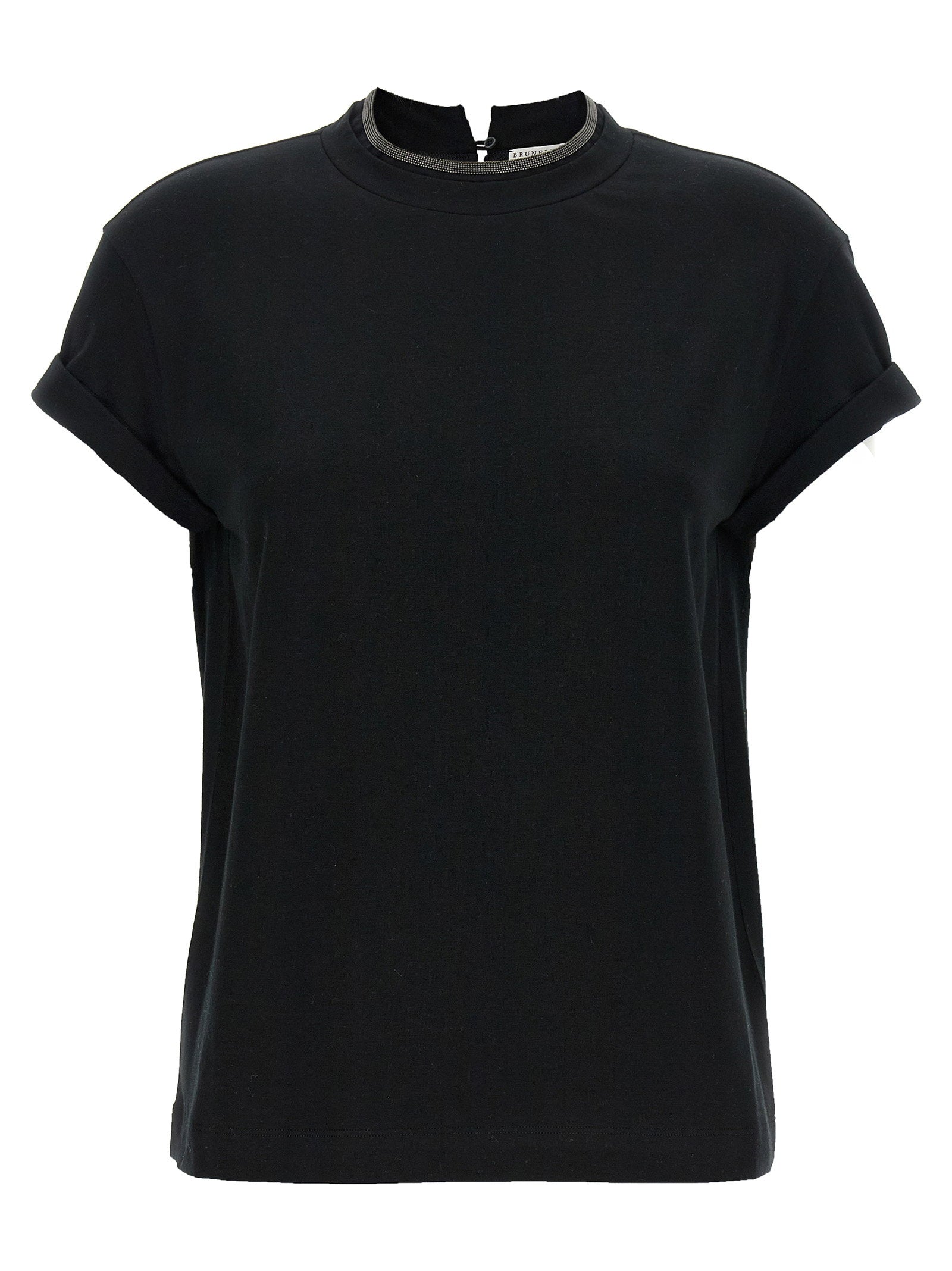 Brunello Cucinelli Monile Crew-neck T-shirt Black