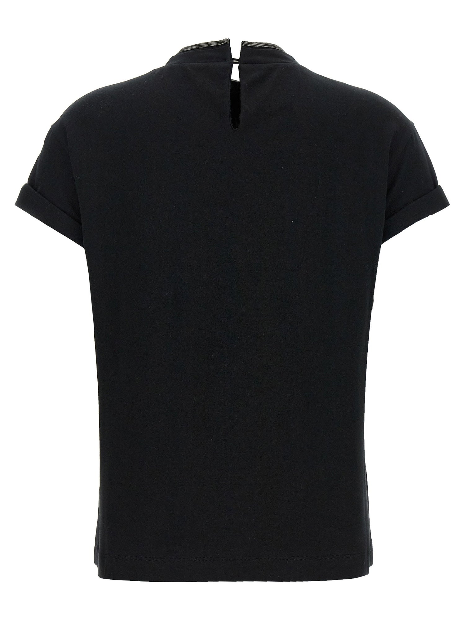 Brunello Cucinelli Monile Crew-neck T-shirt Black