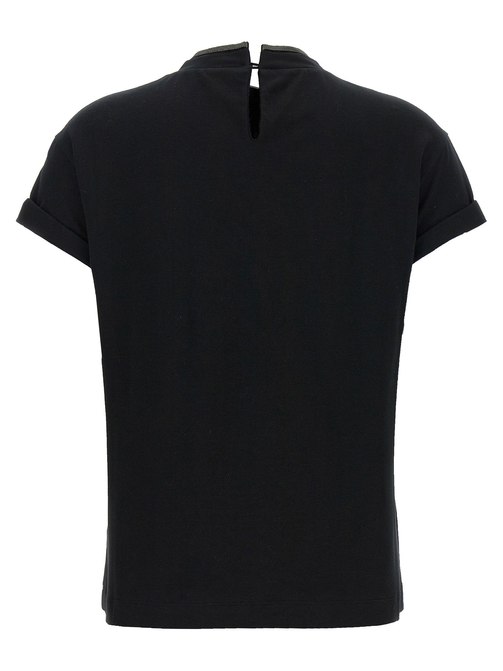 Brunello Cucinelli Monile Crew-neck T-shirt Black