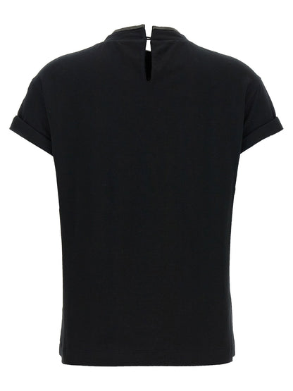 Brunello Cucinelli Monile Crew-neck T-shirt Black