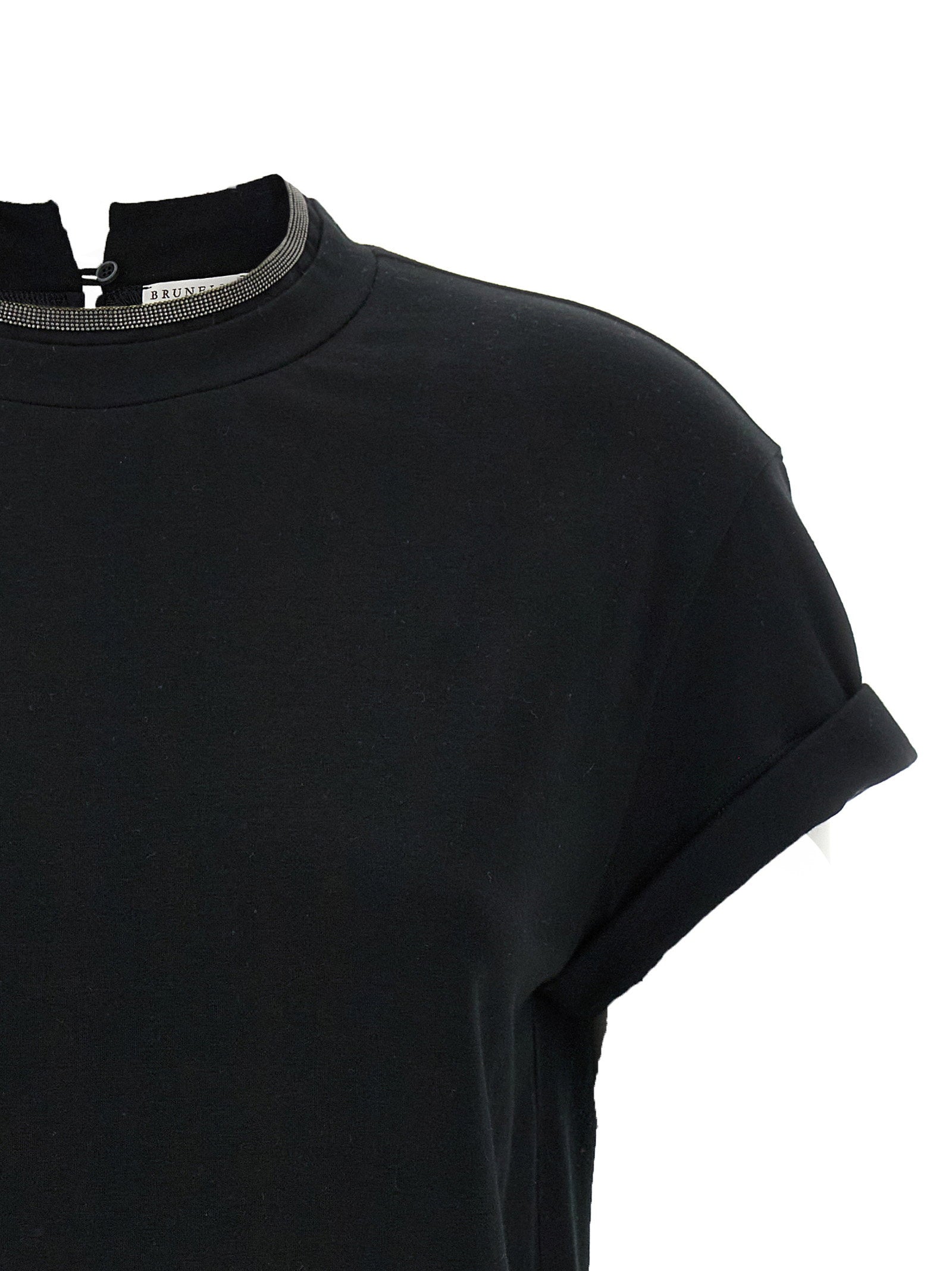 Brunello Cucinelli Monile Crew-neck T-shirt Black
