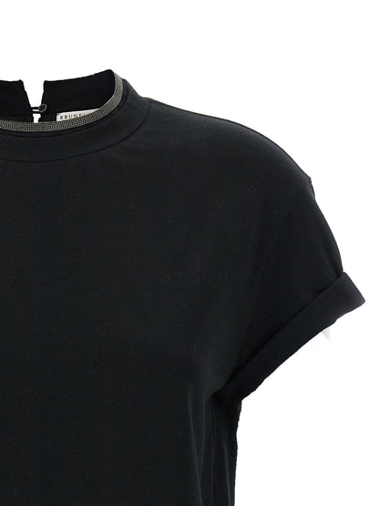 Brunello Cucinelli Monile Crew-neck T-shirt Black