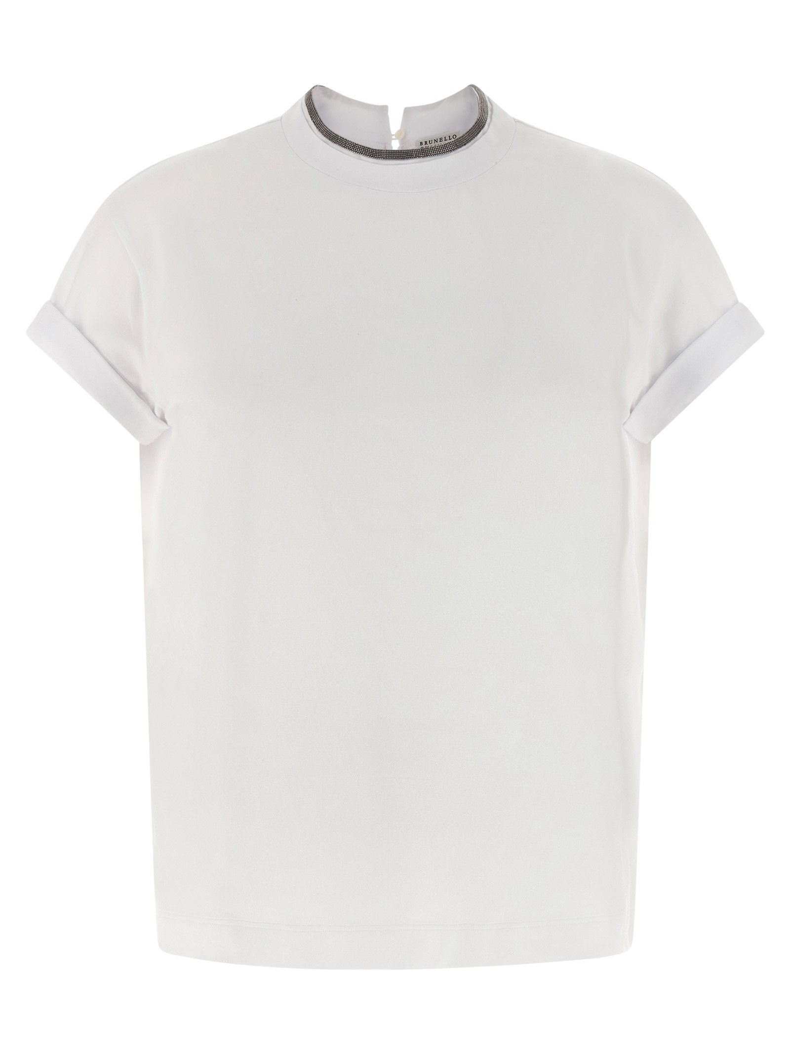 Brunello Cucinelli ‘monile’ Jersey T-shirt White