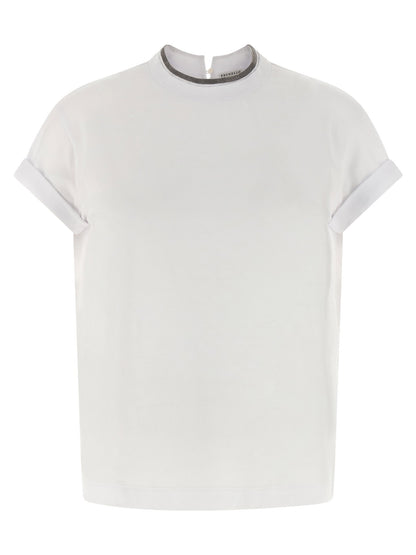 Brunello Cucinelli ‘monile’ Jersey T-shirt White