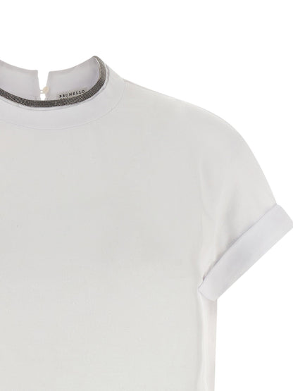 Brunello Cucinelli ‘monile’ Jersey T-shirt White