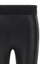 Brunello Cucinelli Stretch Nappa Leather Leggings Black
