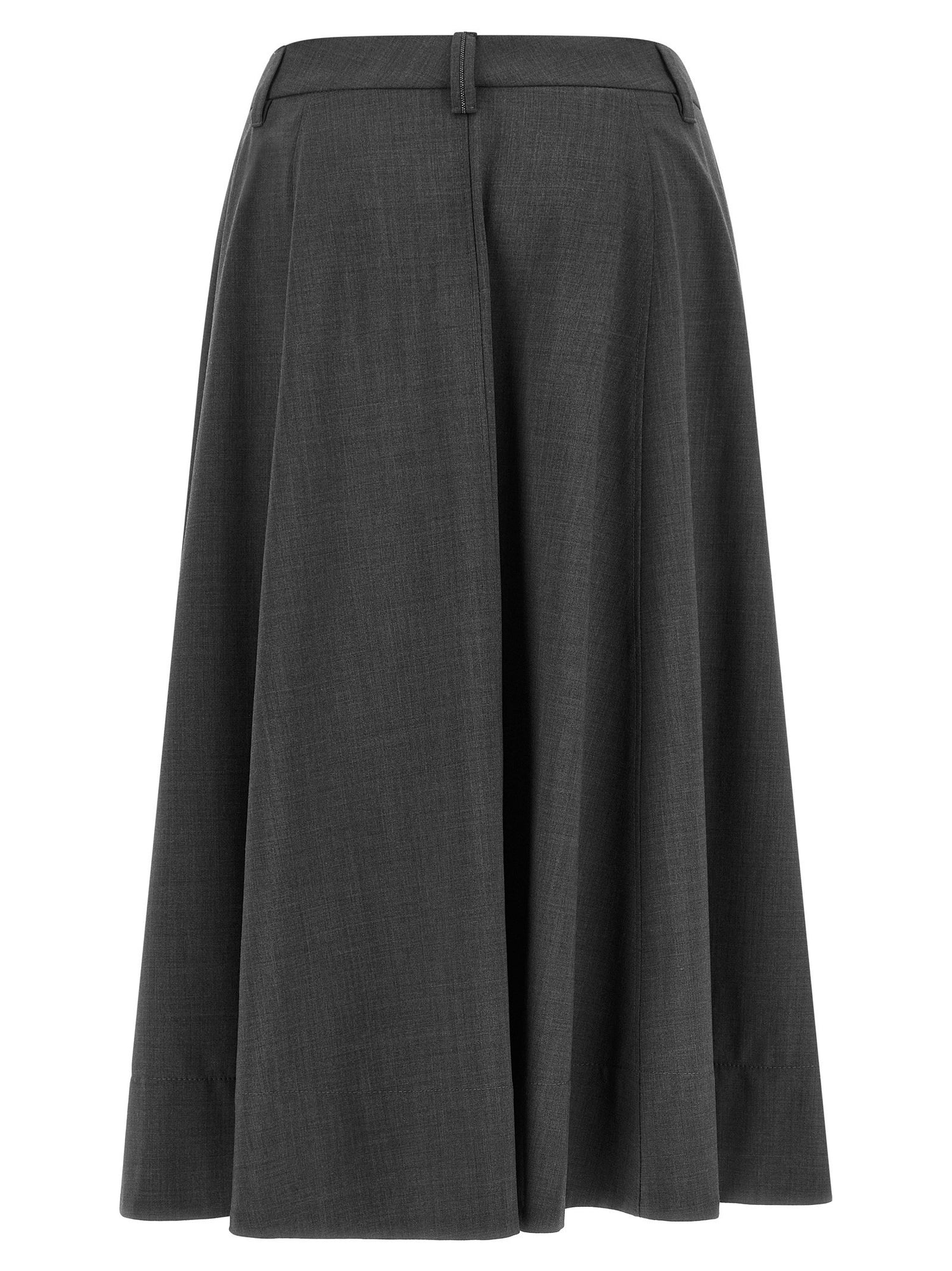 Brunello Cucinelli Wheel Skirt Gray