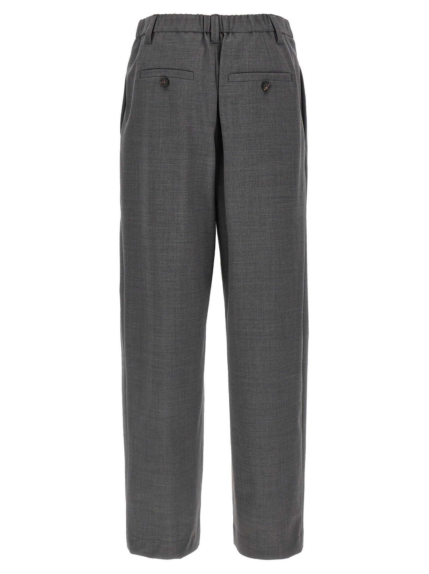 Brunello Cucinelli Sartorial Baggy Pants Gray