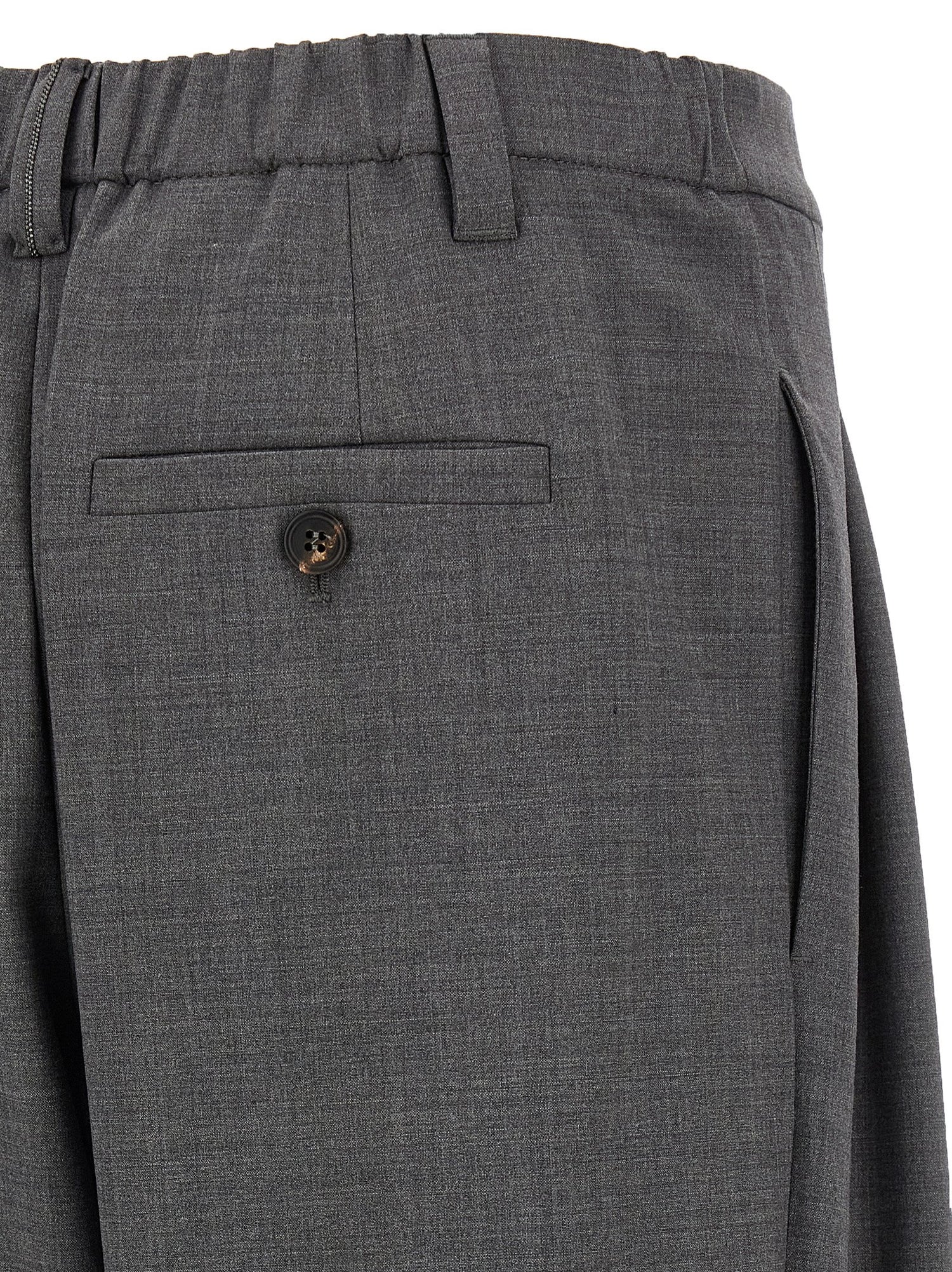 Brunello Cucinelli Sartorial Baggy Pants Gray