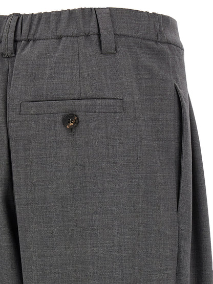 Brunello Cucinelli Sartorial Baggy Pants Gray