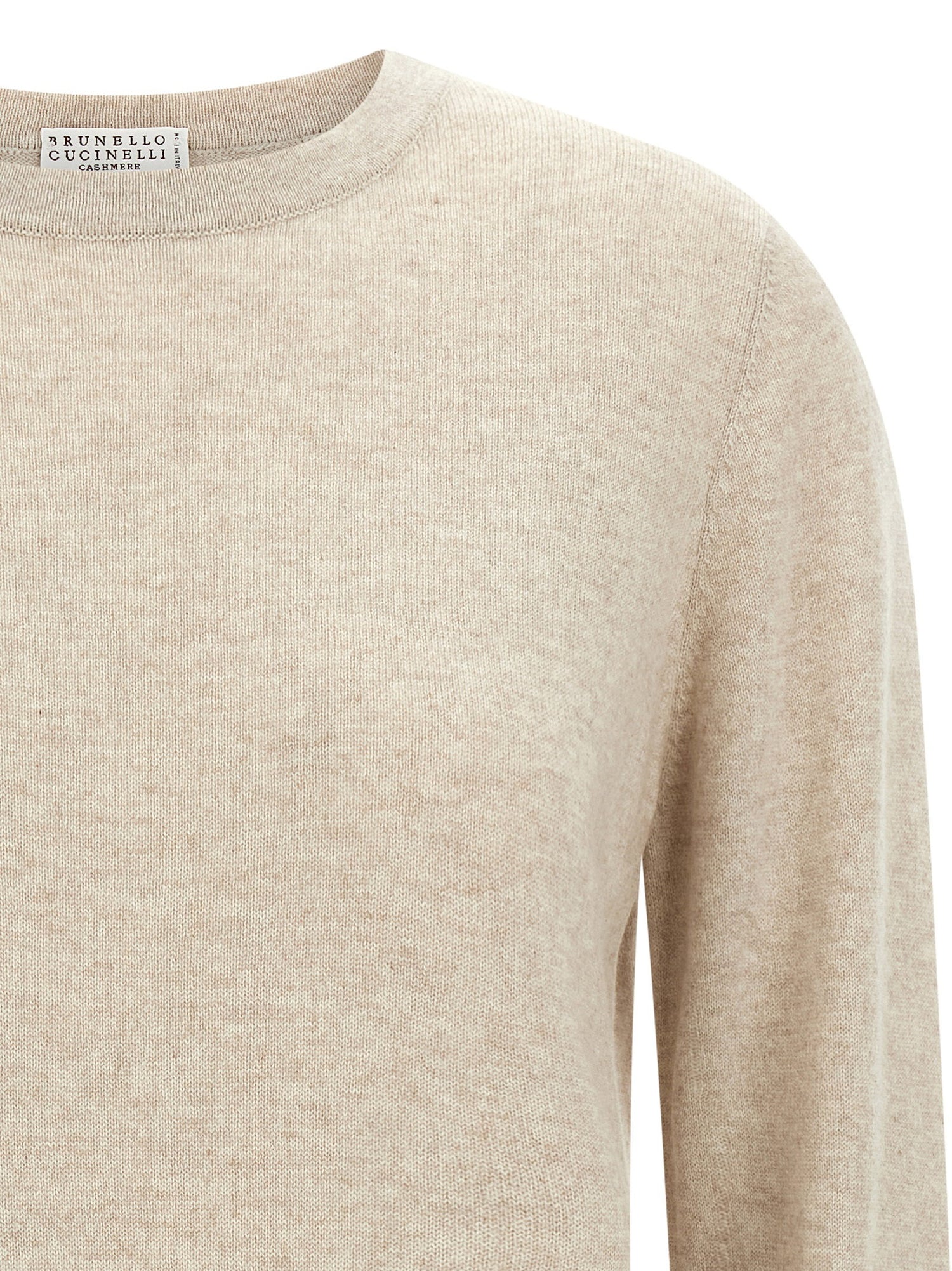 Brunello Cucinelli Cashmere Sweater Beige