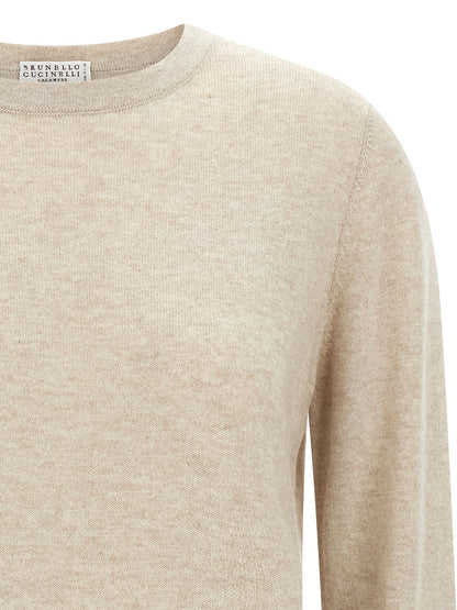 Brunello Cucinelli Cashmere Sweater Beige