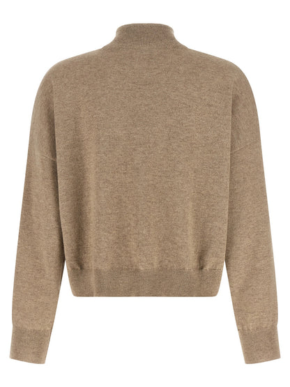 Brunello Cucinelli Sequin Sweater Beige