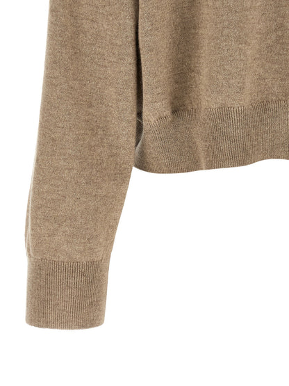 Brunello Cucinelli Sequin Sweater Beige
