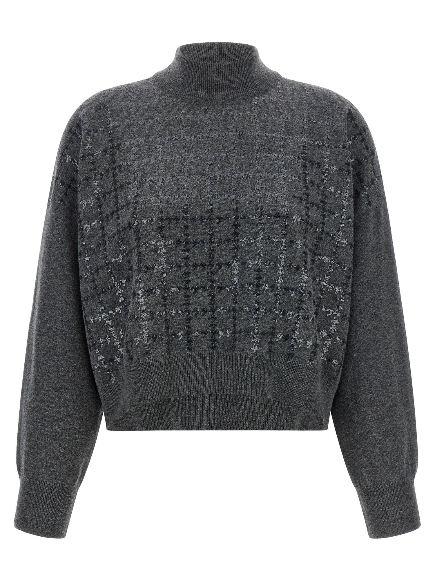 Brunello Cucinelli Cashmere Sweater Gray