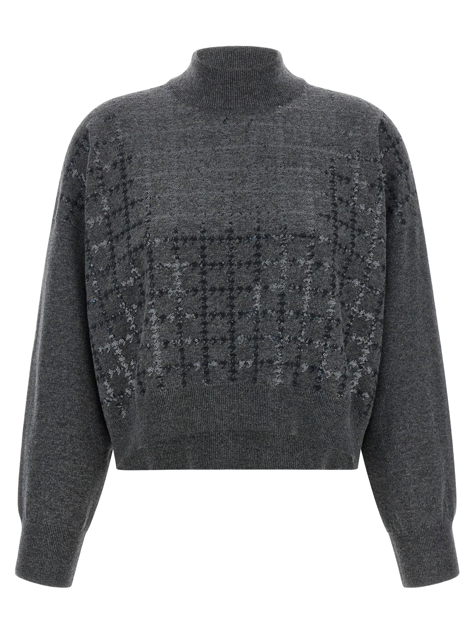 Brunello Cucinelli Cashmere Sweater Gray
