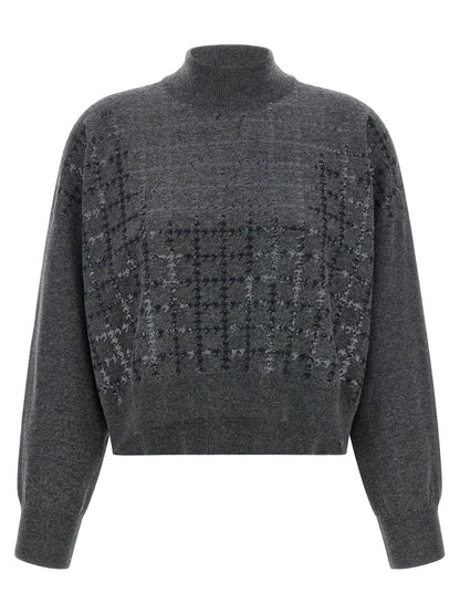 Brunello Cucinelli Cashmere Sweater Gray