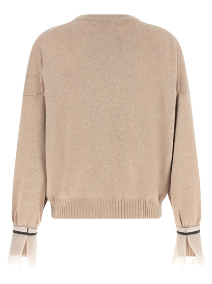 Brunello Cucinelli Removable Monile Cuffs Beige