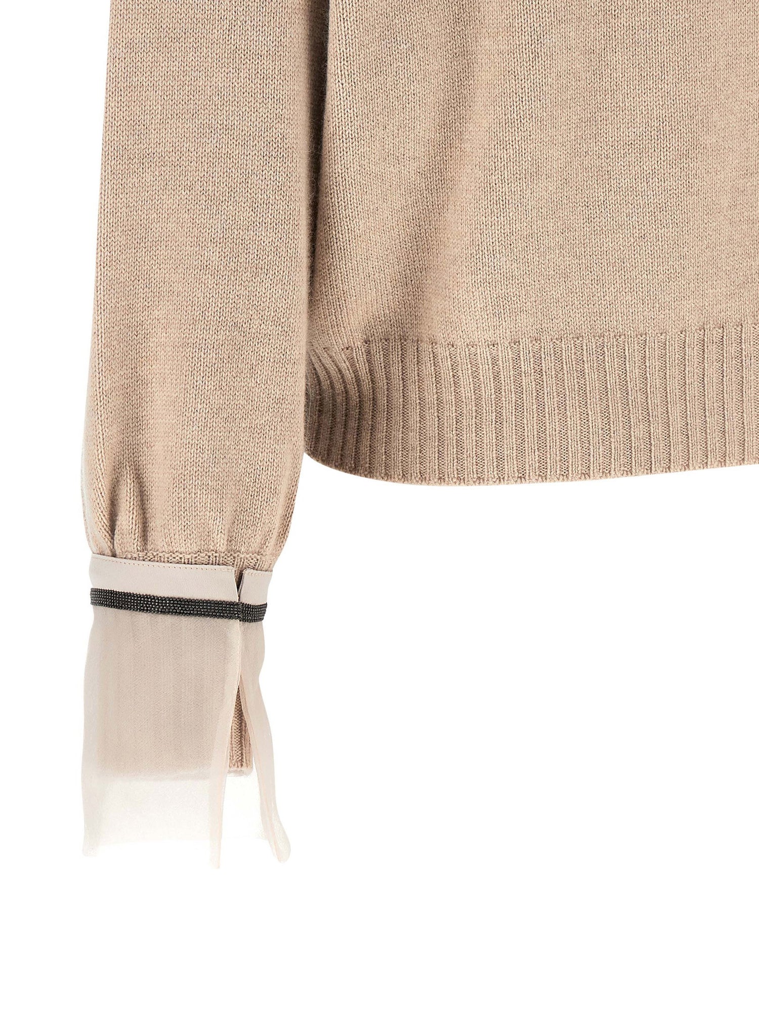 Brunello Cucinelli Removable Monile Cuffs Beige