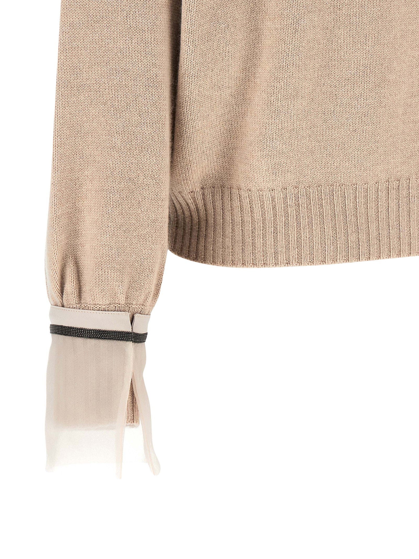 Brunello Cucinelli Removable Monile Cuffs Beige